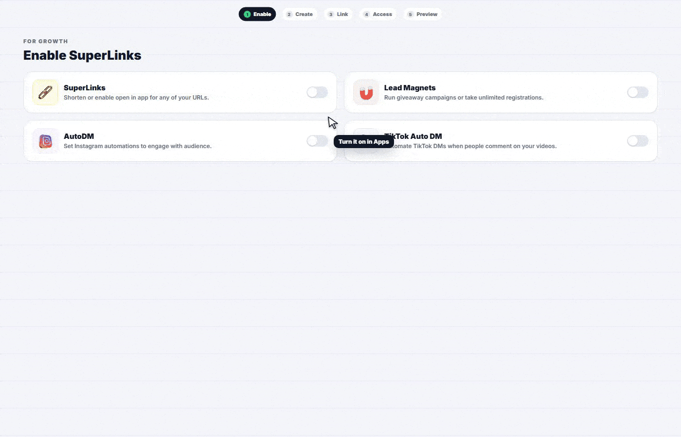 Grow with SuperLinks and lead tools on PakCreator